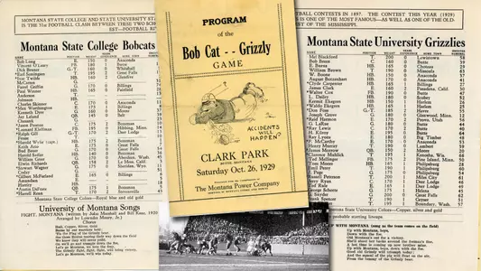 1929 Cat-Griz Game & Program