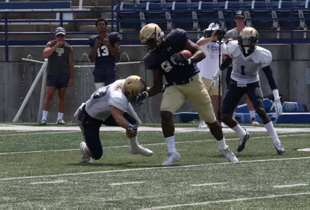 Amos Jr. tackled