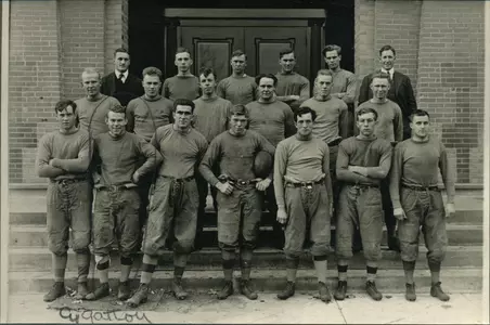 Cy Gatton (circled) and the 1915 MSC Aggies