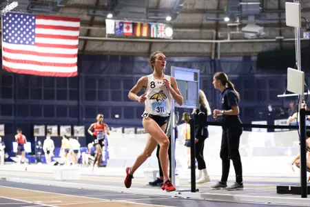 Camila Noe at the Big Sky Indoor Track and Field Championships
