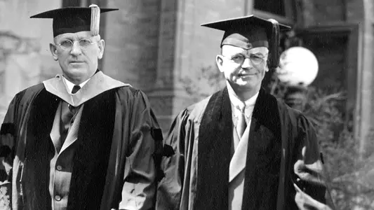 Reno Sales (l) and Alfred Atkinson