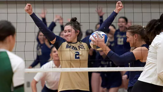 Montana State hosts Portland State for an NCAA Big Sky Conference volleyball match Saturday, November 18, 2023 in Bozeman, Mont. MSU photo by Kelly Gorham
