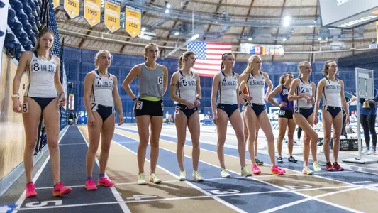 Women's distance team on the start line