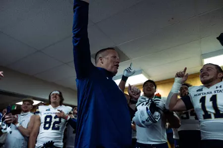 Bobcats celebrate Weber State win