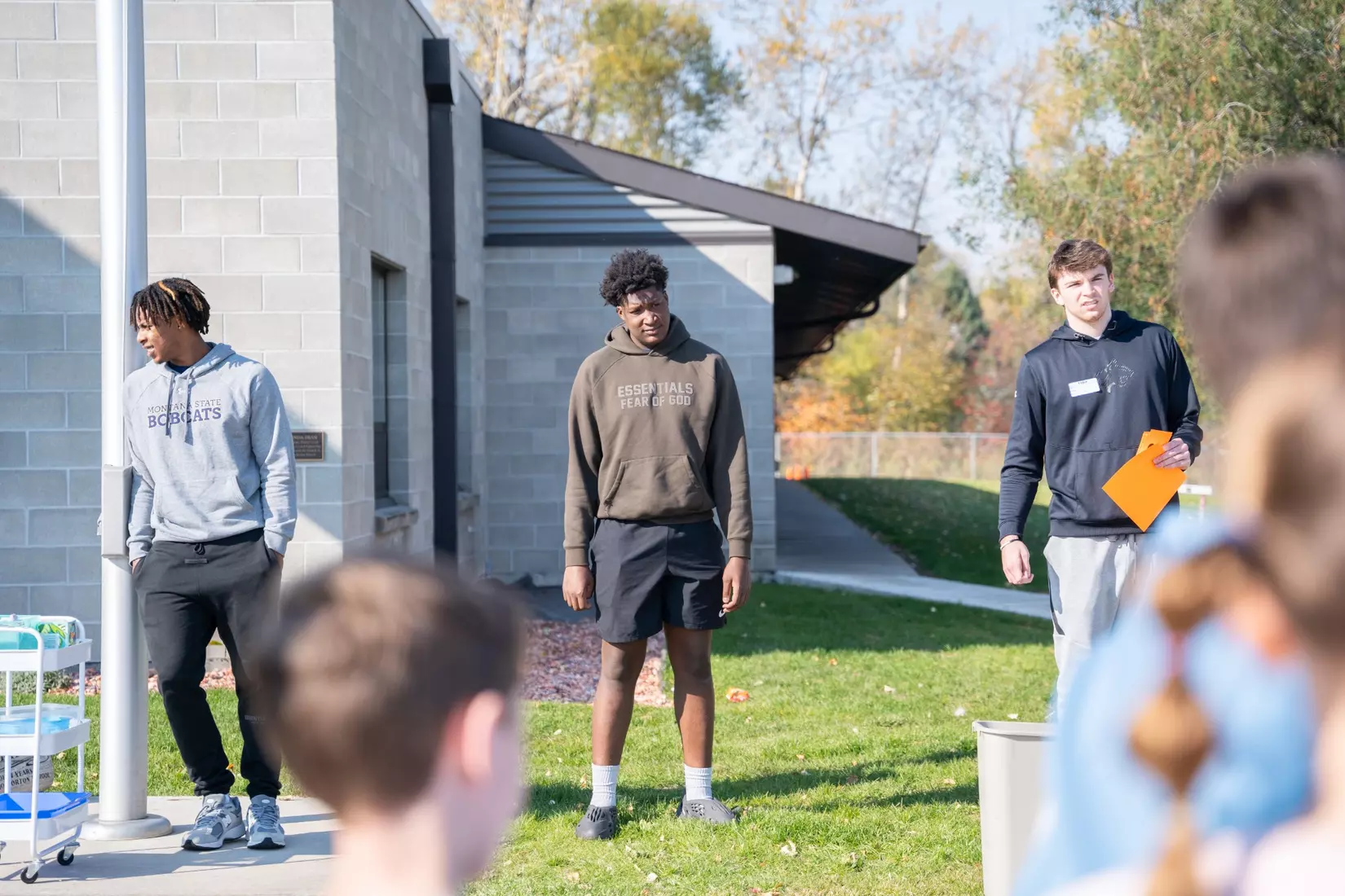 Montana State student-athletes participate in the Bobcats Day of Service on Tuesday, October 8, 2024, at Morning Star Elementary School, Longfellow Elementary School, and the Monforton School.