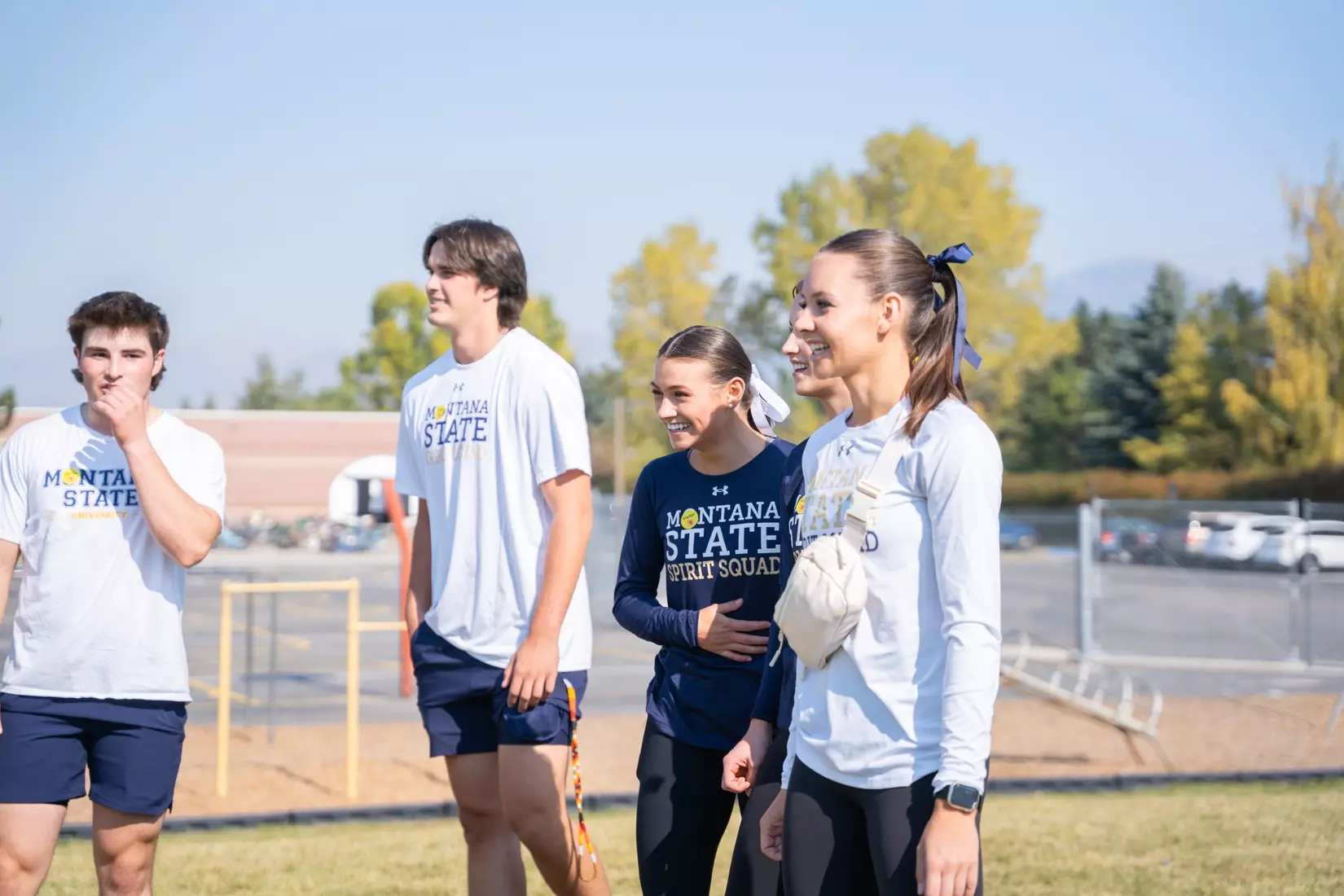 Montana State student-athletes participate in the Bobcats Day of Service on Tuesday, October 8, 2024, at Morning Star Elementary School, Longfellow Elementary School, and the Monforton School.