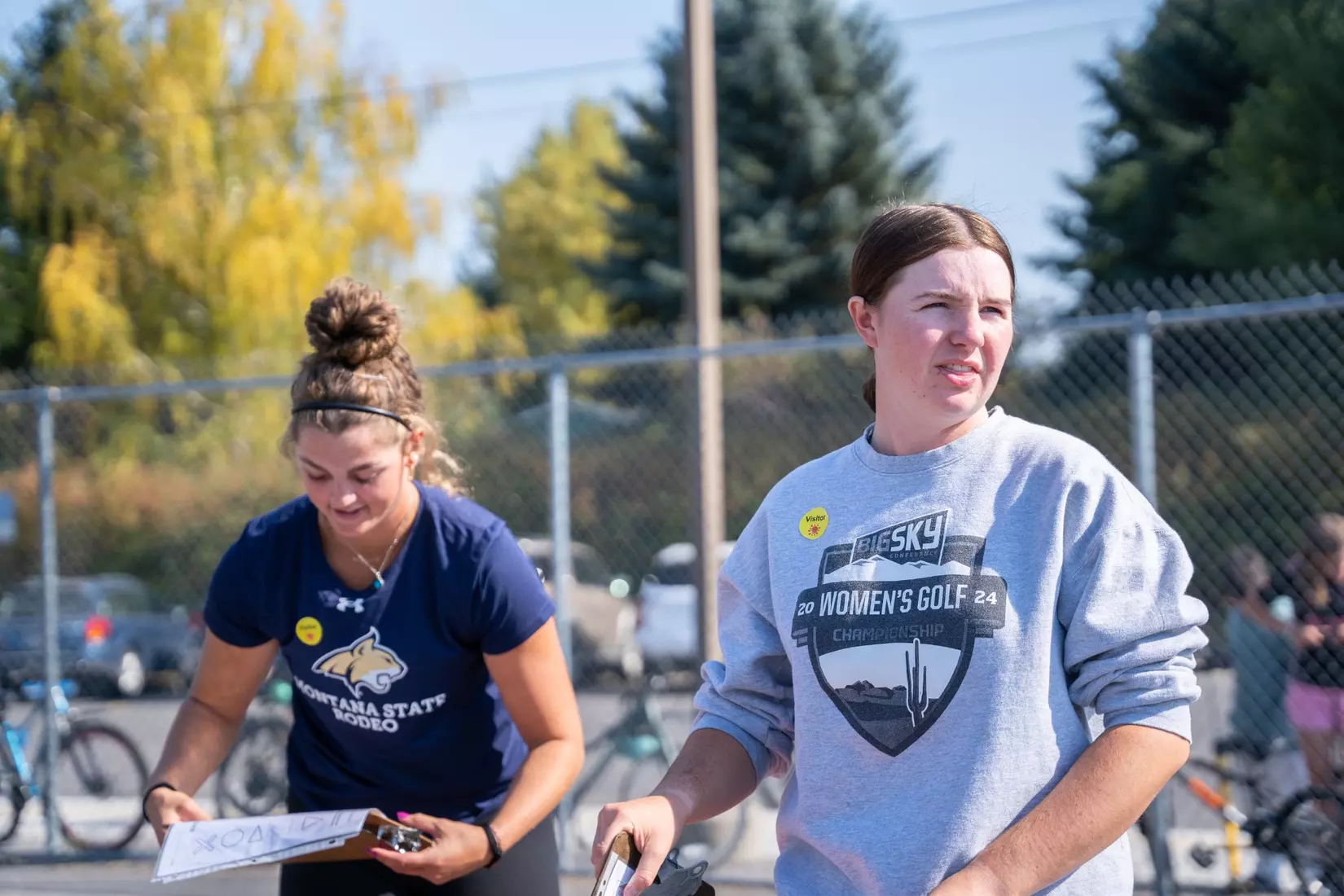 Montana State student-athletes participate in the Bobcats Day of Service on Tuesday, October 8, 2024, at Morning Star Elementary School, Longfellow Elementary School, and the Monforton School.