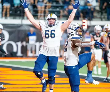 Titan Fleischmann and Scottre Humphrey celebrate