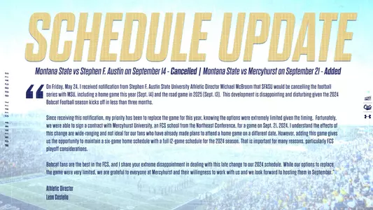 2024 FB Schedule Change Announcement