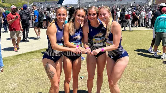 Peyton Garrison, Jadyn VanDyken, Brooke Reuter, Jaeden Wolff_TRK Mt. SAC Relays_4.19.25