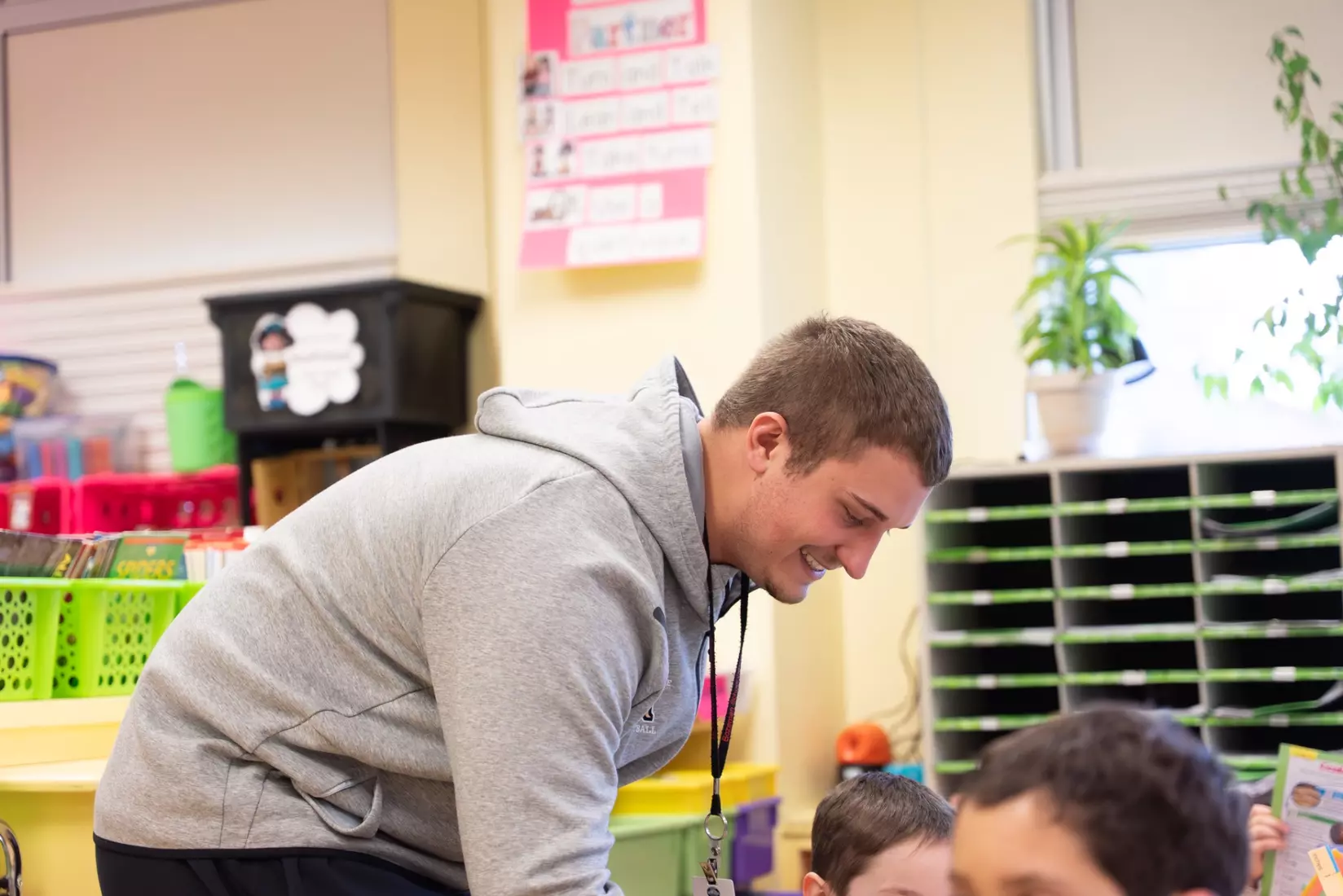 Montana State student-athletes participate in the Spring Bobcats Day in Service at local elementary schools on Wednesday, April 2, 2025 (Photos courtesy Brian Morse)