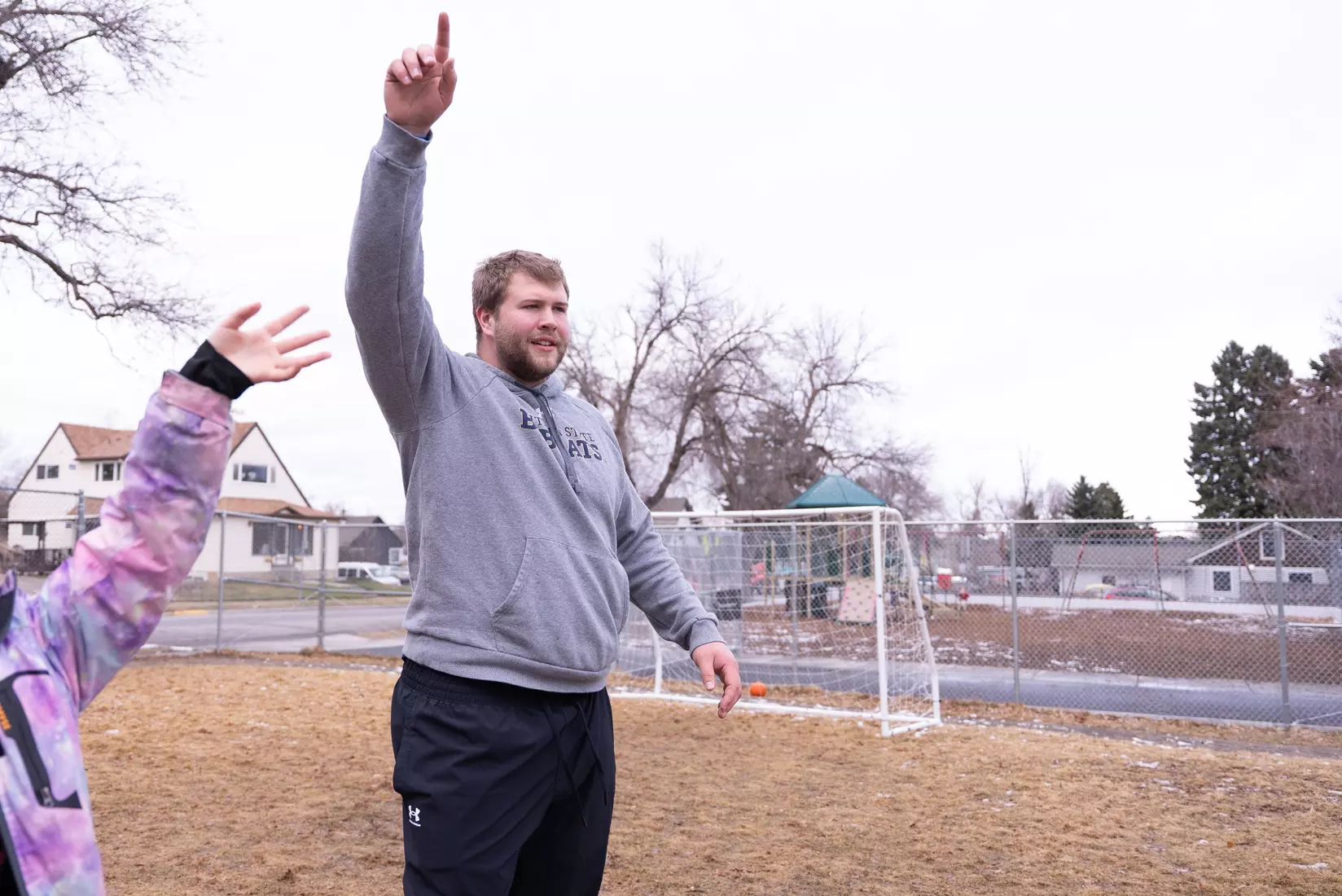 Montana State student-athletes participate in the Spring Bobcats Day in Service at local elementary schools on Wednesday, April 2, 2025 (Photos courtesy Brian Morse)