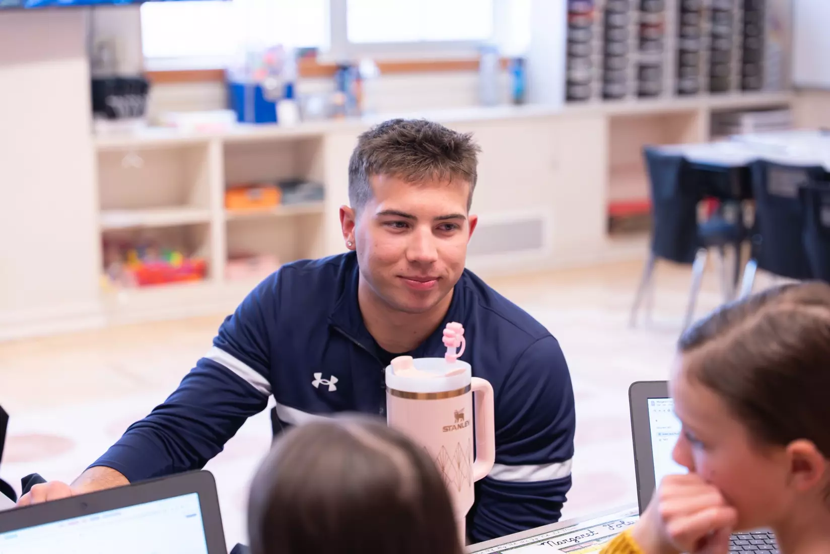 Montana State student-athletes participate in the Spring Bobcats Day in Service at local elementary schools on Wednesday, April 2, 2025 (Photos courtesy Brian Morse)