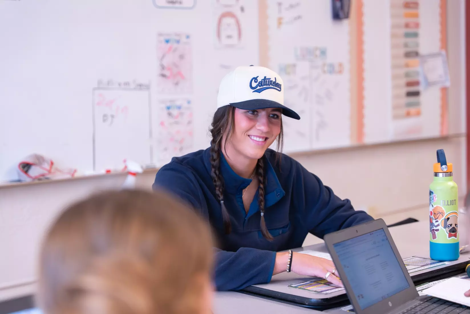 Montana State student-athletes participate in the Spring Bobcats Day in Service at local elementary schools on Wednesday, April 2, 2025 (Photos courtesy Brian Morse)