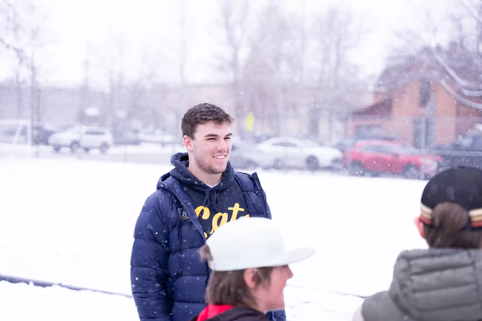 Montana State student-athletes participate in the Spring Bobcats Day in Service at local elementary schools on Wednesday, April 2, 2025 (Photos courtesy Brian Morse)