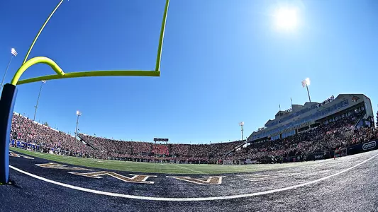 Football stadium in pink