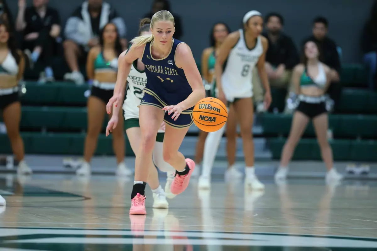 Taylee Chirrick chases loose ball vs PSU