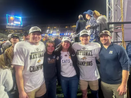 Steel family after FCS Championship (Steel family photo)