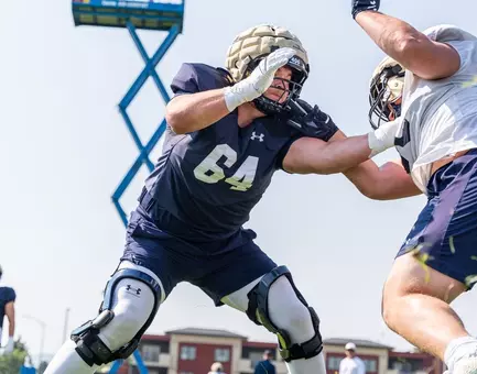 Chris Burke blocking