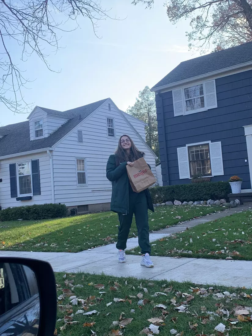 MSU's Student-Athlete Field Drive had volunteers from 12 of MSU's varsity sports and gathered more than 5,000 lbs of food for the Greater Lansing Food Bank.