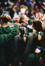 Head gymnastics coach Kathie Klages and her staff signed two gymnasts in the early signing period for the 2006 season.
