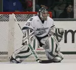 Sophomore goalie Dominic Vicari was named the CCHA Defensive Player of the Week after stopping 52-of-53 shots in State's three-point weekend vs. No. 8 Cornell.