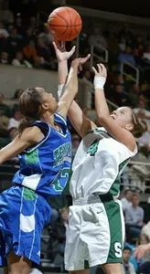 Kristin Haynie had 14 points, seven rebounds, six assists and five steals during MSU's victory.