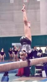 Kristin Merritt on the beam in 2003.
