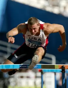 Paul Terek finished 21st in the decathlon at the Olympic Games, including a second-place performance in the pole vault (photo courtesy of GETTY IMAGES).