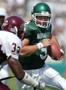 Stephen Reaves completed 9-of-19 throws for 183 yards, including a 44-yard TD strike to Kyle Brown, in his collegiate debut vs. CMU.