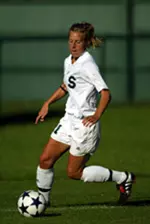 Senior forward Lauren Zacharski and the Spartans will battle Iowa on the road Friday at 8 p.m.