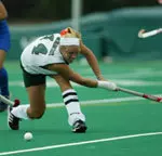 Junior forward Annebet Beerman recorded her third career hat trick.