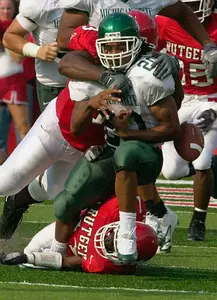 Michigan State committed three turnovers in its 19-14 loss at Rutgers Saturday.
