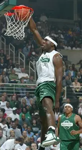 Marquise Gray dazzles the crowd during Spartan Salute.