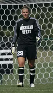 Galas posted her ninth shutout of the season and the Spartans improved to 6-1-1 in Big Ten play.