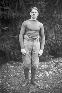 Blake Miller earned nine varsity letters at MSU from 1912-15.