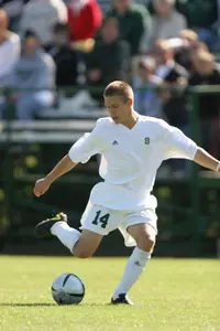 Midfielder John Kaczmarek led the Spartan attack, firing 6 shots at the Oakland net on Wednesday.