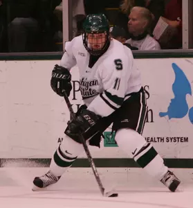 Bryan Lerg added his 11th and 12th assists of the season, but the Spartans fell 7-4.