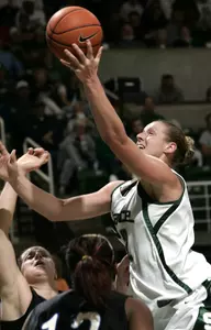 Liz Shimek scored 22 points Sunday afternoon vs. Grand Valley State.