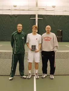 Nolan Polley of Wisconsin wins Big Ten Indoor Championship.