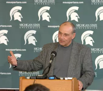 At his year-end press conference, John L. Smith said, "I'm excited about standing shoulder-to-shoulder with a president and athletics director that share my vision for building a winning, championship-caliber program."