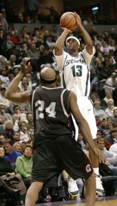 Maurice Ager, the Big Ten's leading scorer, and the Spartans host Coppin State on New Year's Eve.