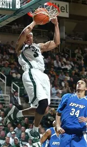 Shannon Brown and the Spartans face Boston College at Madison Square Garden.