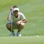 Dayna Burleigh is tied for 46th after two rounds of the Grumman Regional Challenge.