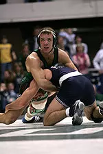 Junior R.J. Boudro is currently ranked No. 14 at 174 pounds.