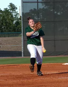 Sophomore hurler Christy McGrew earned her third complete game of 2005 Saturday.