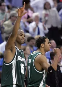 Alan Anderson, Chris Hill and the Spartans will battle Kentucky on Sunday afternoon for a trip to the Final Four.