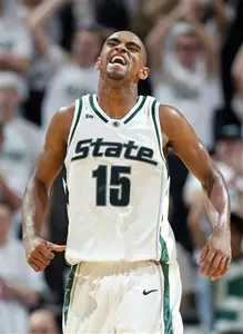 Alan Anderson hopes to celebrate one more victory at the Breslin Center as the Spartans host Penn State on Senior Night.