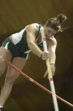 Mickie Rzepka had MSU's top finish Friday at the Drake Relays, tying for third in the pole vault.