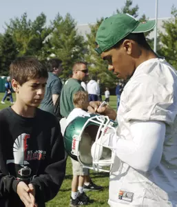 Kyle Brown and the rest of his 2005 teammates will be available for autographs and pictures at Fan Appreciation Day, an exclusive event for Spartan football season-ticket holders, scheduled for Aug. 8.